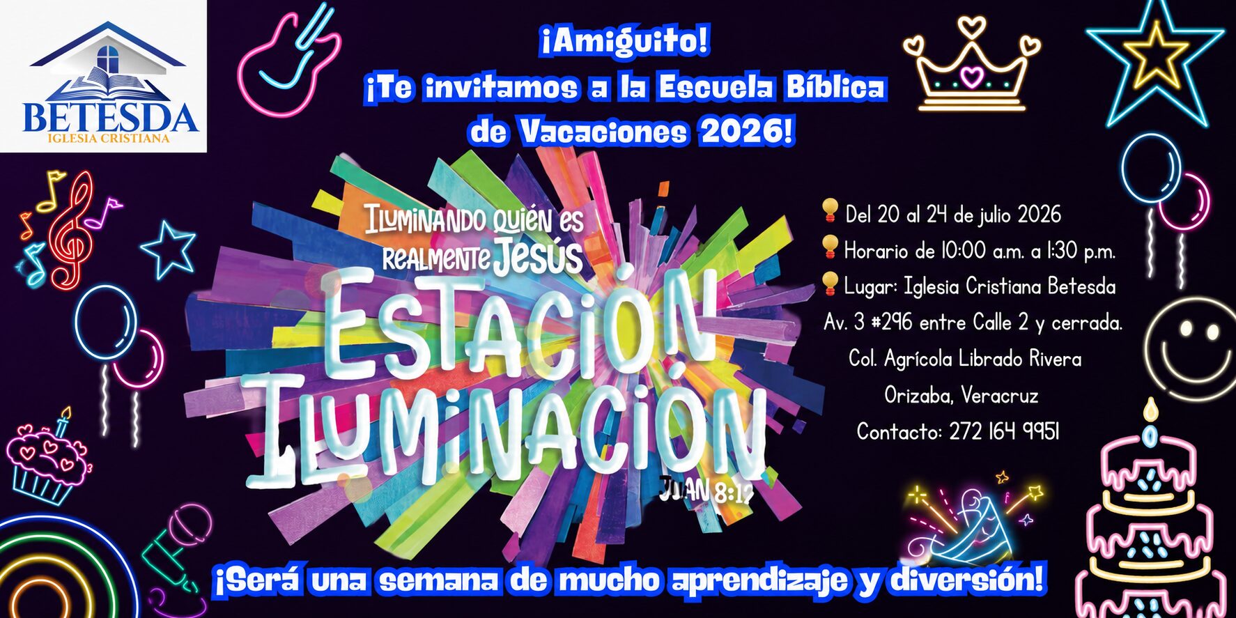 Escuela Bรญblica de Vacaciones 2026 en Orizaba, Veracruz: ยกEstaciรณn Iluminaciรณn!